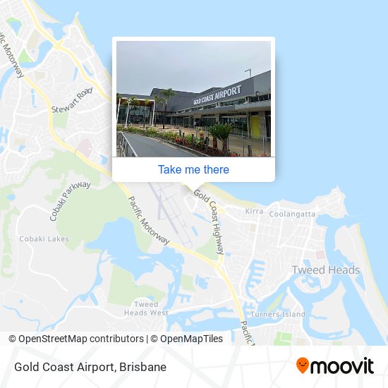 Gold Coast Airport map