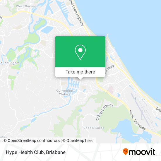 Hype Health Club map