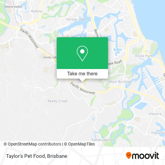 Taylor's Pet Food map