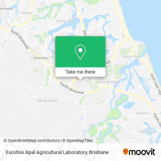 Eurofins Apal Agricultural Laboratory map