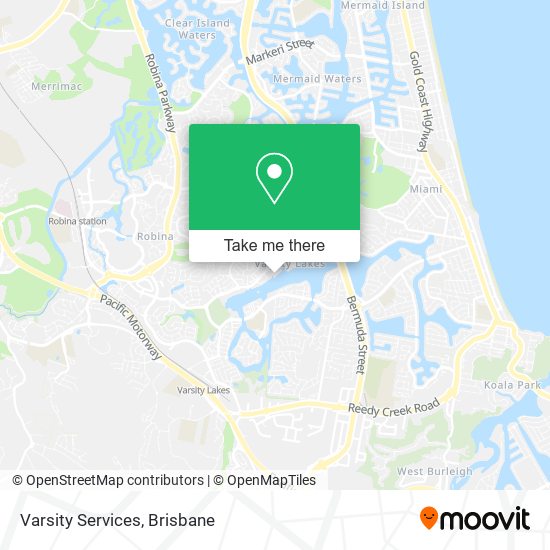 Varsity Services map