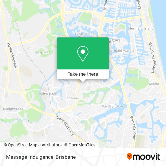 Massage Indulgence map