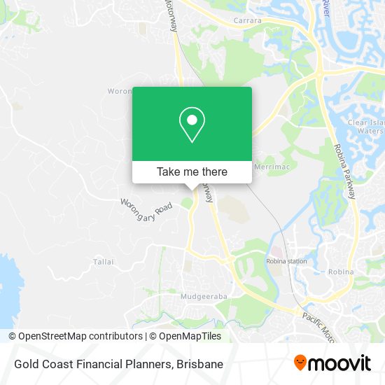 Gold Coast Financial Planners map