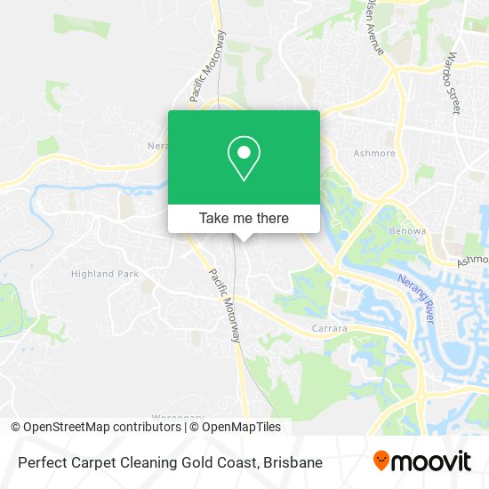 Perfect Carpet Cleaning Gold Coast map