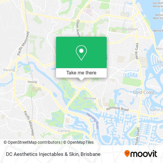 DC Aesthetics Injectables & Skin map