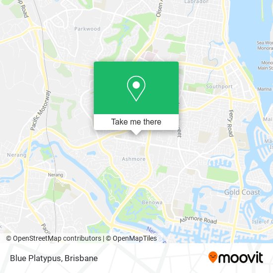 Blue Platypus map