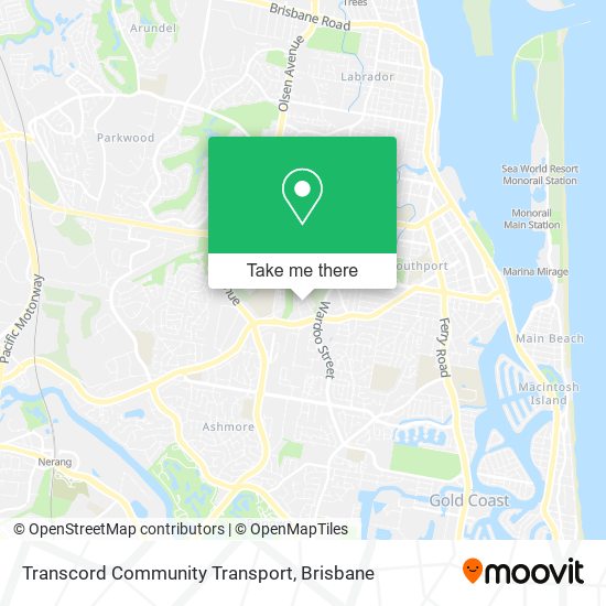 Transcord Community Transport map