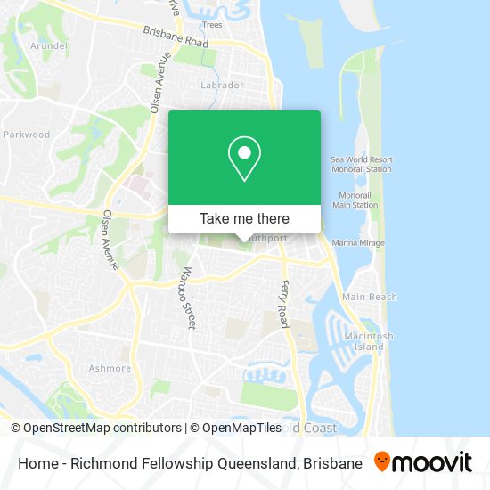 Home - Richmond Fellowship Queensland map
