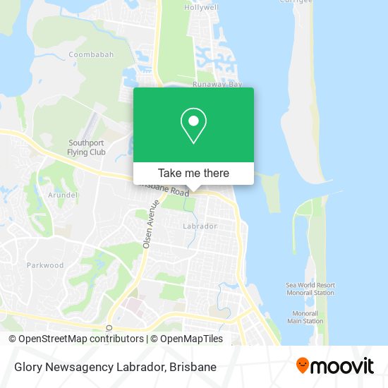 Glory Newsagency Labrador map