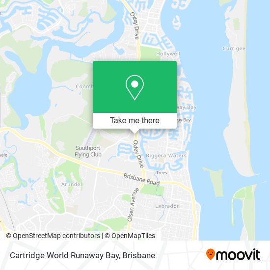 Cartridge World Runaway Bay map