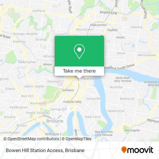 Bowen Hill Station Access map