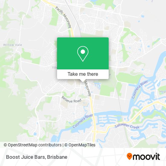Boost Juice Bars map