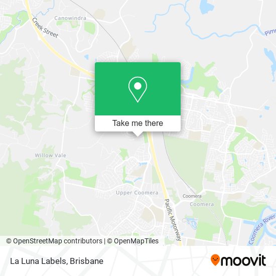 La Luna Labels map