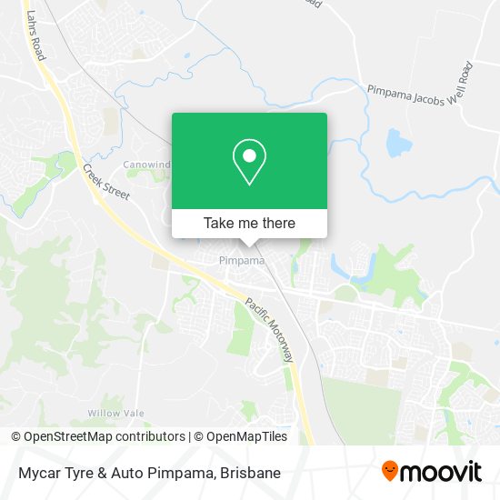 Mycar Tyre & Auto Pimpama map