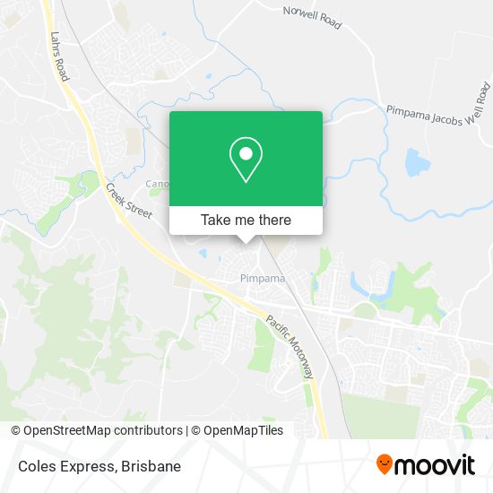 Coles Express map