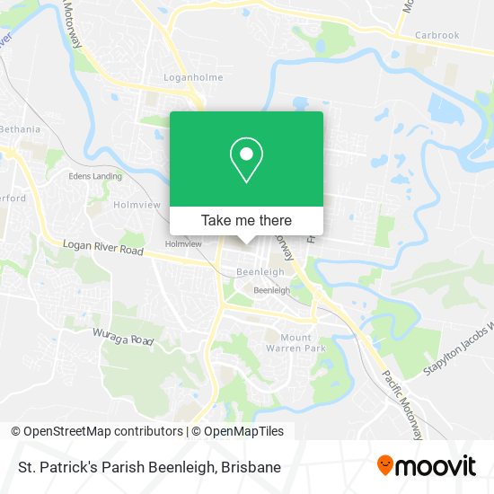 St. Patrick's Parish Beenleigh map