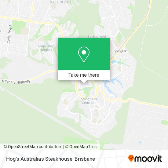Mapa Hog's Australia's Steakhouse