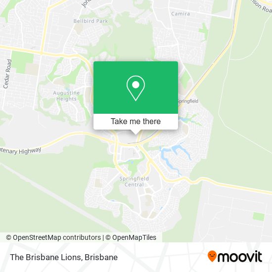 The Brisbane Lions map
