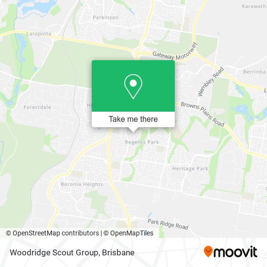 Mapa Woodridge Scout Group