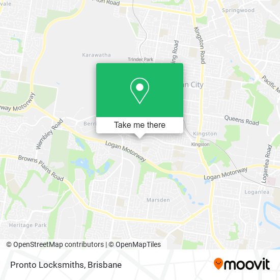Pronto Locksmiths map