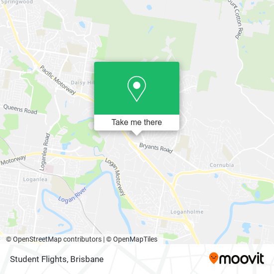 Student Flights map