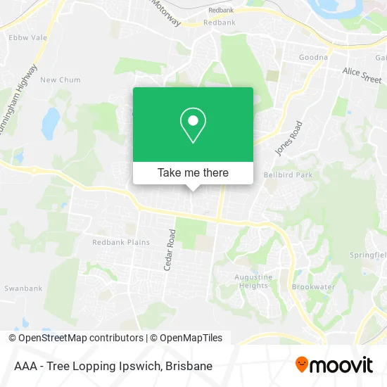 AAA - Tree Lopping Ipswich map