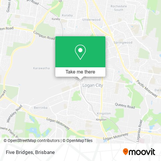 Five Bridges map