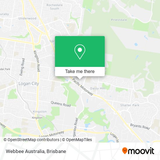 Webbee Australia map