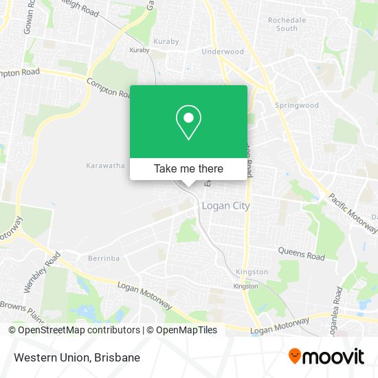 Western Union map