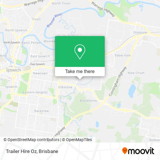 Trailer Hire Oz map