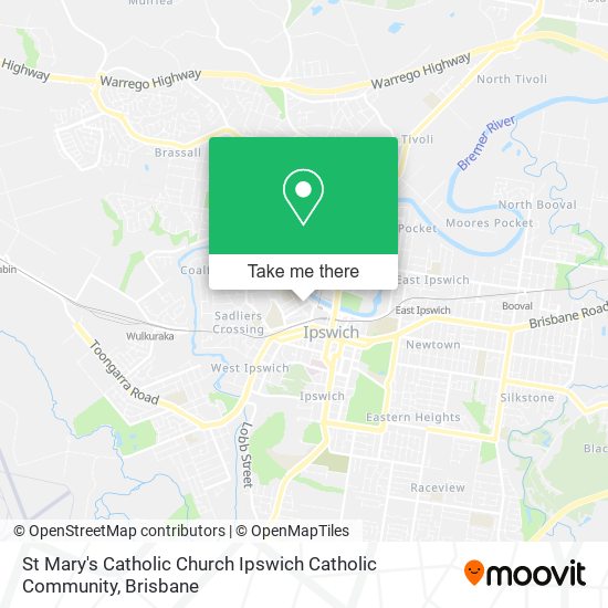 St Mary's Catholic Church Ipswich Catholic Community map