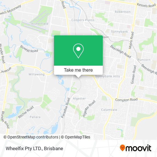 Wheelfix Pty LTD. map