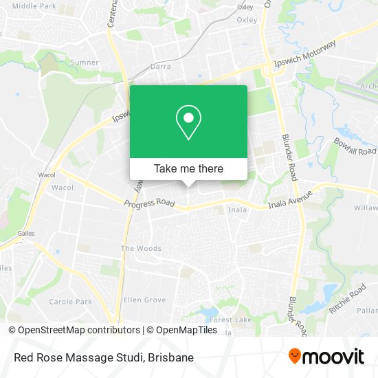 Red Rose Massage Studi map