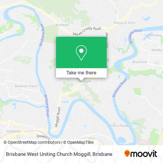 Brisbane West Uniting Church Moggill map