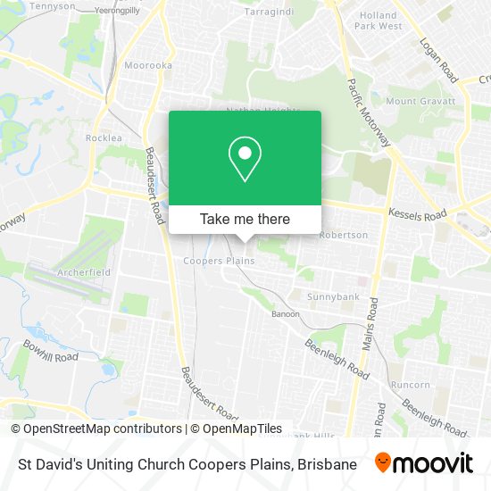 St David's Uniting Church Coopers Plains map