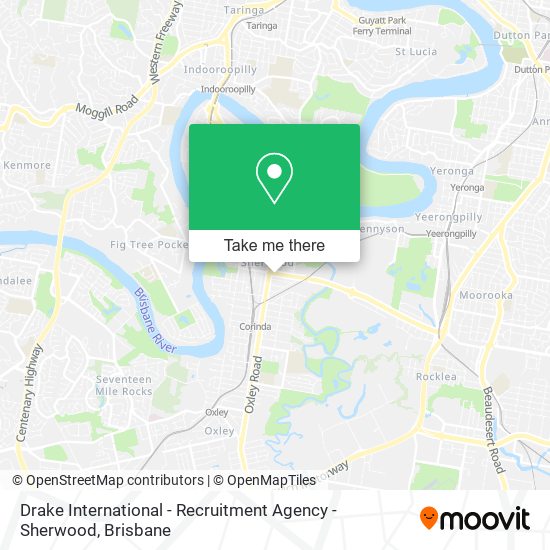 Drake International - Recruitment Agency - Sherwood map