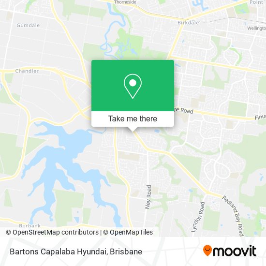 Bartons Capalaba Hyundai map