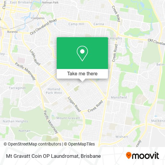Mt Gravatt Coin OP Laundromat map