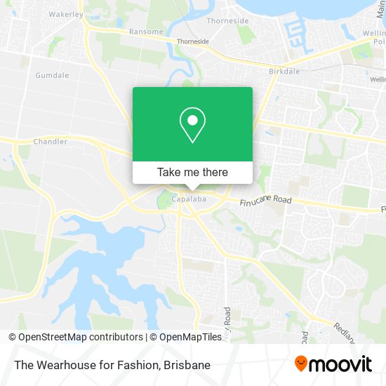 The Wearhouse for Fashion map