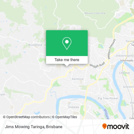 Jims Mowing Taringa map