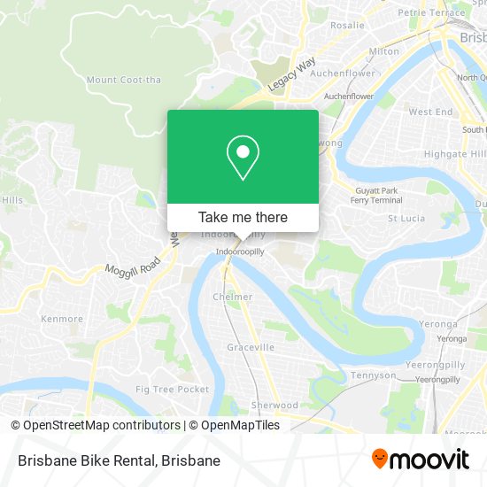Brisbane Bike Rental map