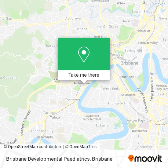 Brisbane Developmental Paediatrics map