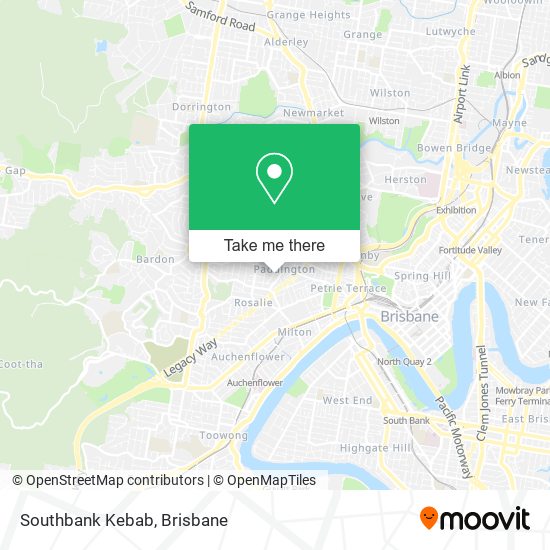 Southbank Kebab map