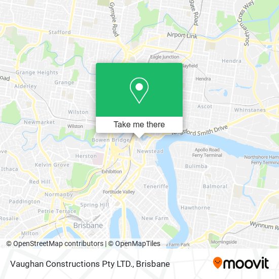 Vaughan Constructions Pty LTD. map