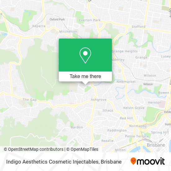 Indigo Aesthetics Cosmetic Injectables map