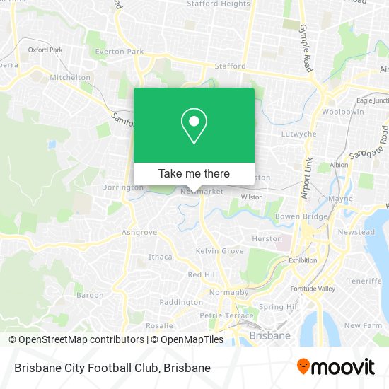 Brisbane City Football Club map