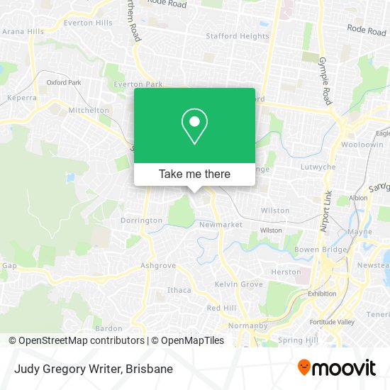 Judy Gregory Writer map