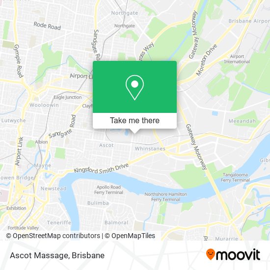 Ascot Massage map