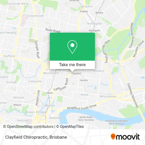 Mapa Clayfield Chiropractic
