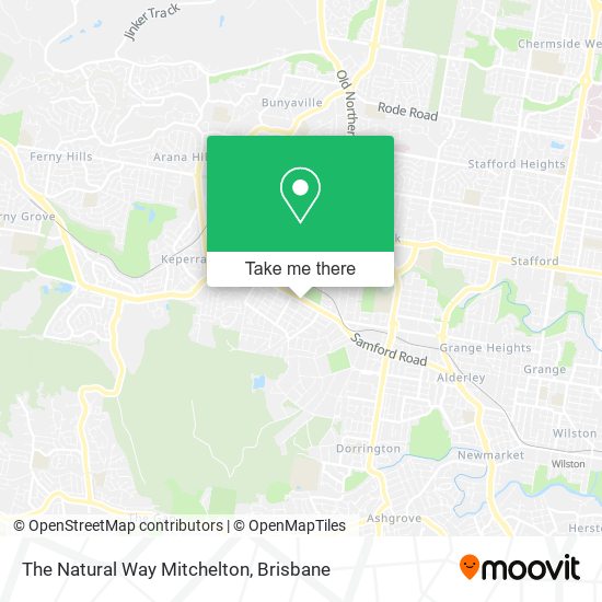 The Natural Way Mitchelton map